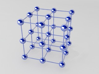 High technology background. Molecular crystalline lattice.