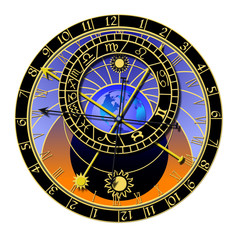 Naklejka premium astronomical clock
