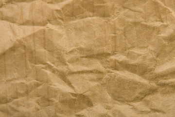 crumpled brown paper