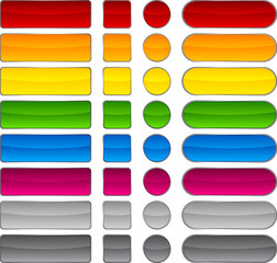 Beautiful blank buttons.