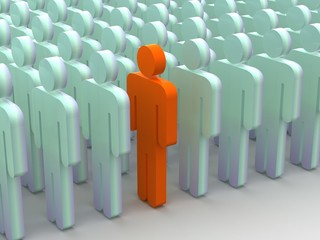 Silhouettes of people