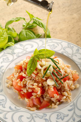 salad with spelt and tomatoes - insalata di farro e pomodoro