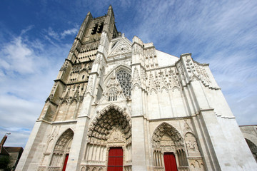 Fototapeta na wymiar Burgundy - Auxerre cathedral