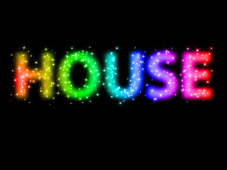 farbiger Hintergrund - House