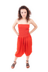 Young and beautiful woman posing