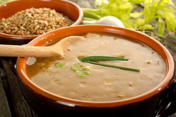 spelt soup - zuppa di farro