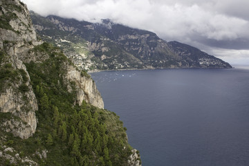 Obraz na płótnie Canvas Malownicze wybrzeże Amalfi. Włochy, Europa