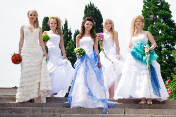 beautiful Brides posing
