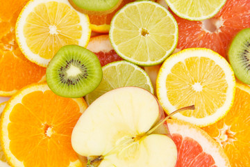 Fototapeta na wymiar Mixed citrus fruit