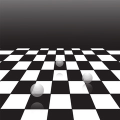 black and white checker