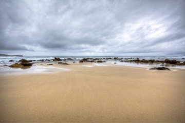 stormy beach