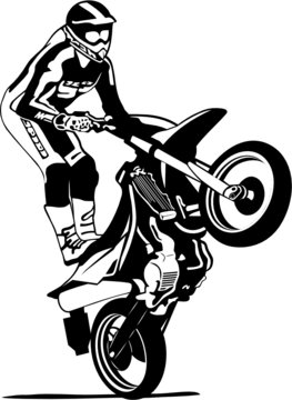 Desenhos desenhar moto empinando
