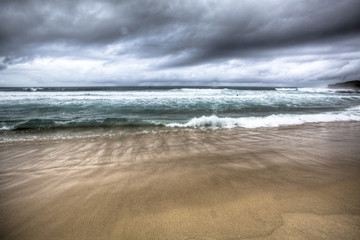 stormy beach