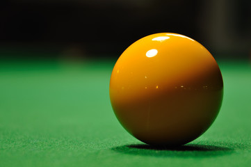 Yellow Snooker Ball