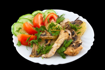 chicken with vegetables