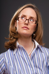 Fototapeta premium Intelligent woman