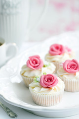 Rose cupcakes