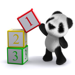 3d Teddy with counting blocks © Steve Young