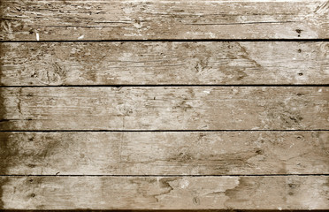 Weathered wooden plank brown