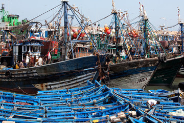 Fototapeta na wymiar Port rybacki Essaouira