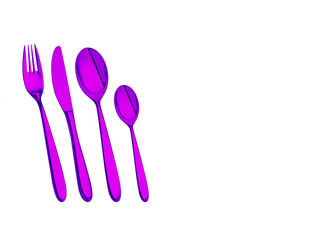 Besteck in Pink