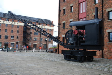 Railway crane on Gloucester docks