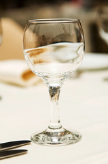 Wine glasses on the table - shallow depth of field
