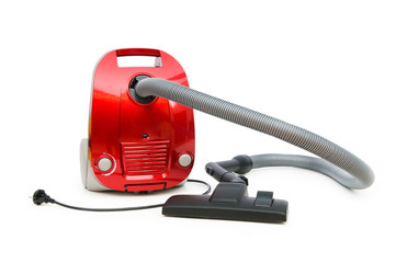 Vacuum cleaner isolated on the white background
