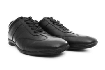 Male shoes isolated on the white background