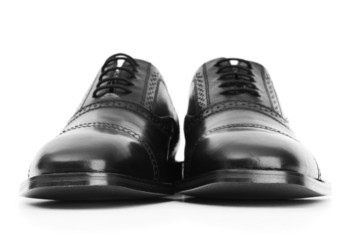 Male shoes isolated on the white background