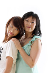 mum and daughter having fun