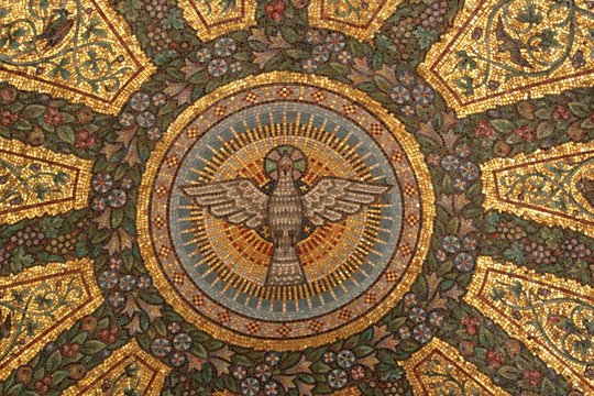 Deckenmosaik in Taufkapelle