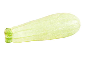Vegetable marrow isolated on white with clipping path