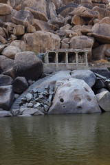 Fototapeta na wymiar River temple, Hampi