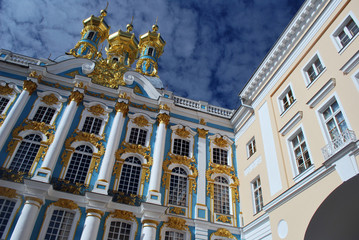 Fototapeta na wymiar Au Palais de Tsarkoie Selo