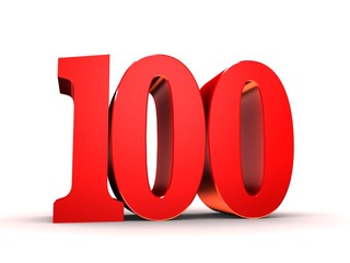 rote Nummer - 100