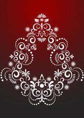 Decorative border ornament.  Graphic arts.