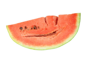 A Big Slice Of  Red Watermelon