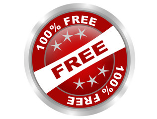 free web button red