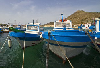 Fototapeta na wymiar Favignana łód¼ rybaka
