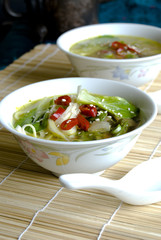 Bok choi soup