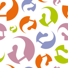 Seamless background with question signs.