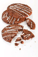 Homemade dark chocolate cookies.