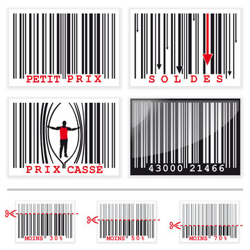 Codes barres et prix, vecteur