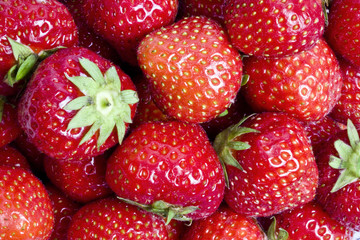 Fresh strawberries background