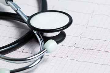 Stethoscope on real EKG