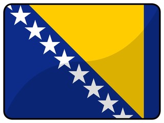 drapeau bosnie bosnia flag - obrazy, fototapety, plakaty