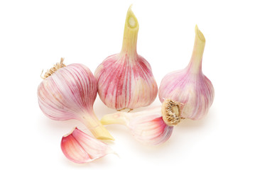 Garlic isolated on white background