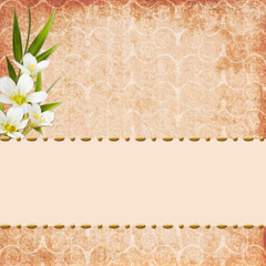 Vintage background  for invitation or congratulation