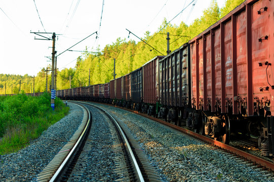 Fototapeta Freight train